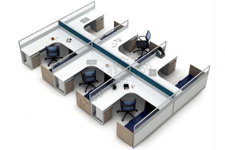 辦公屏風卡位P-55